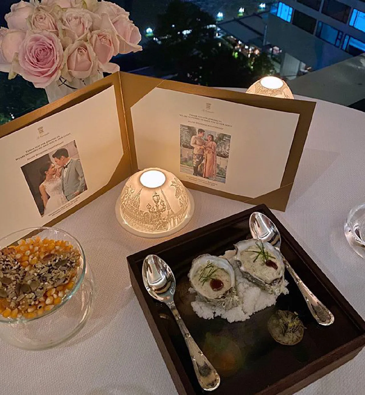 "โดม-เมทัล" ฉลองครบรอบแต่งงาน 1 ปี สุดโรแมนติก! พากันล่องเรือชมวิว-ดินเนอร์หวาน