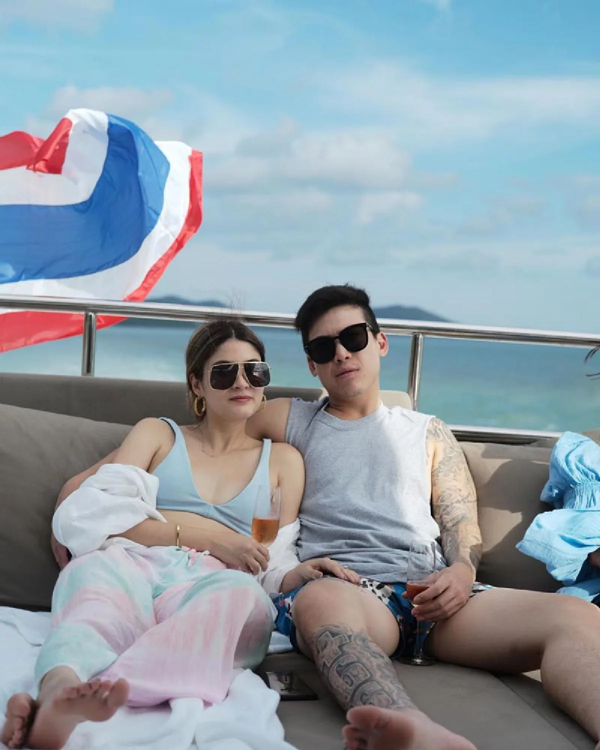วันเกิด 30 ปี! มาร์กี้ ราศรี สามีใจป้ำเหมาเรือยอชต์ฉลองดื่มด่ำกลางทะเล 
