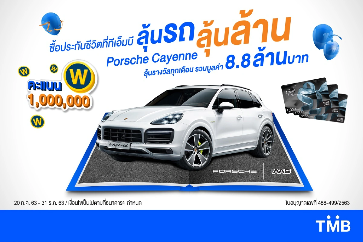 ทีเอ็มบี จัดแคมเปญใหญ่ “ลุ้นรถ ลุ้นล้าน”