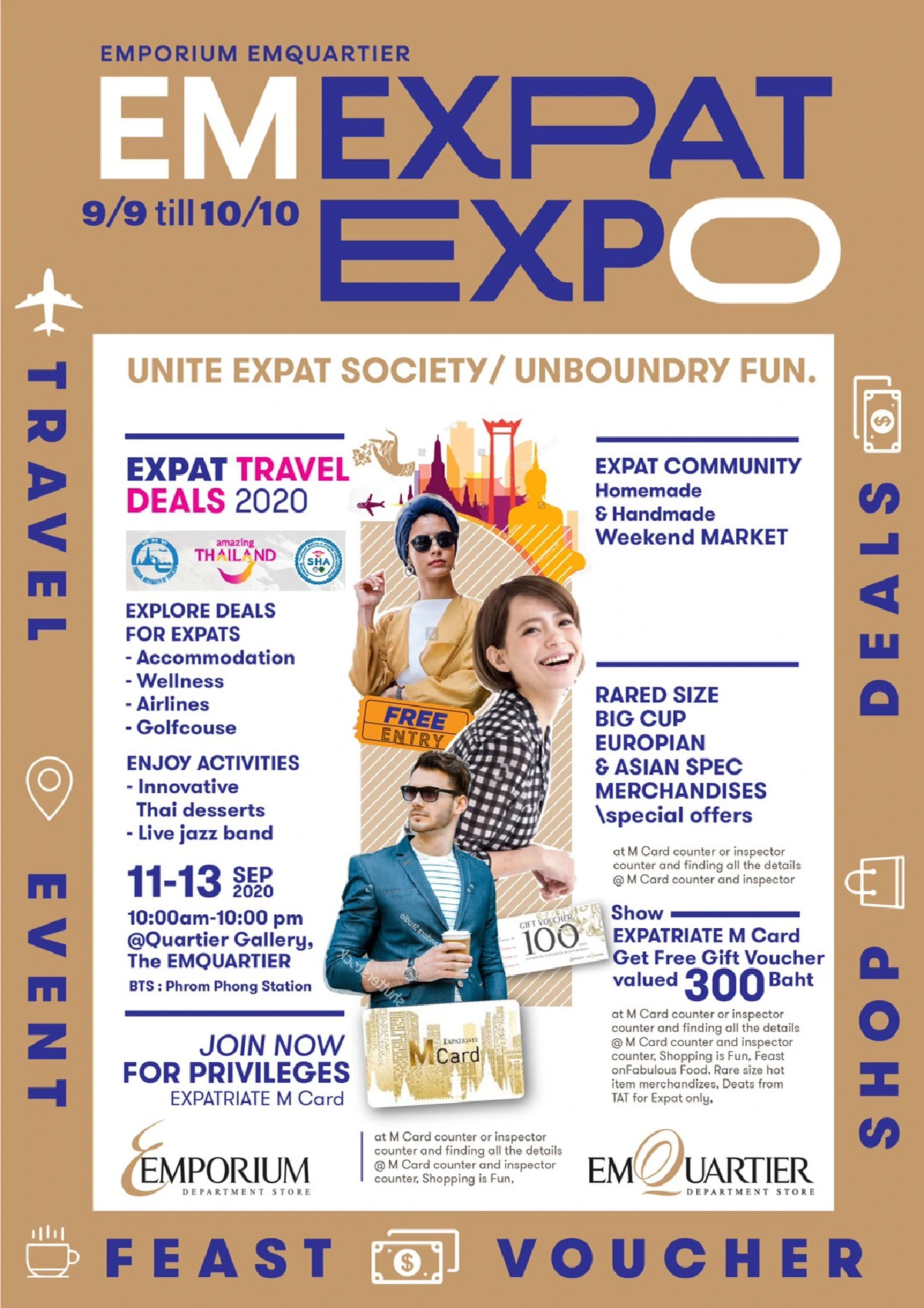 ดิ เอ็มโพเรียม - ดิ เอ็มควอเทียร์ กระตุ้นกำลังซื้อลูกค้าต่างชาติอาศัยอยู่ในประเทศไทย จัดแคมเปญครั้งใหญ่แห่งปี  “EM EXPAT EXPO”