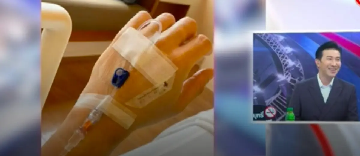 "หนุ่ม กรรชัย" ขอบคุณทุกกำลังใจ หลังเครียดทำงานหนักจนน็อคเข้าโรงพยาบาล