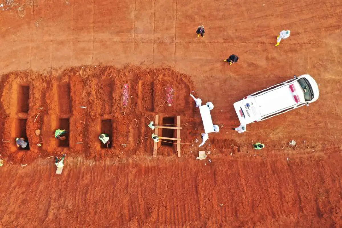 อินโดคุมเข้ม ลงโทษคนไม่ใส่หน้ากากขุดหลุมฝังเหยื่อโควิด-19