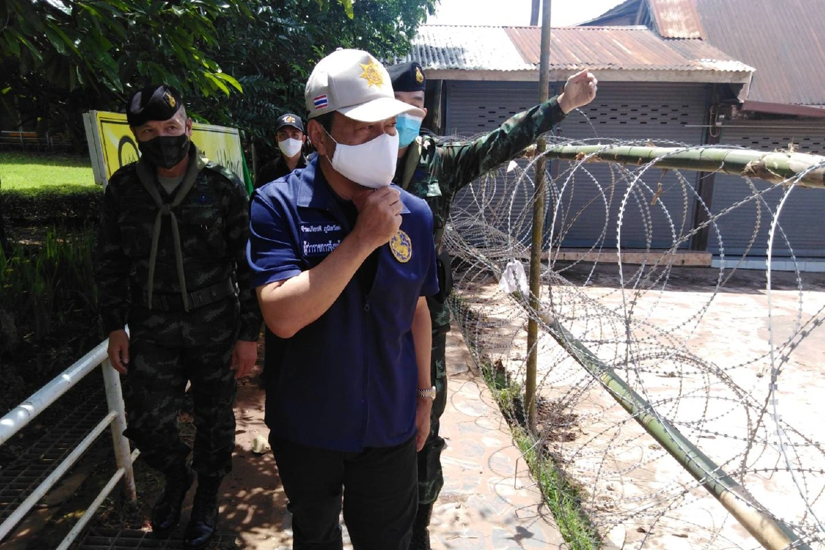 ผู้ว่ากาญจน์ตรวจด่านเจดีย์สามองค์รอลุ้นผลเมียนมาติดโควิด-19