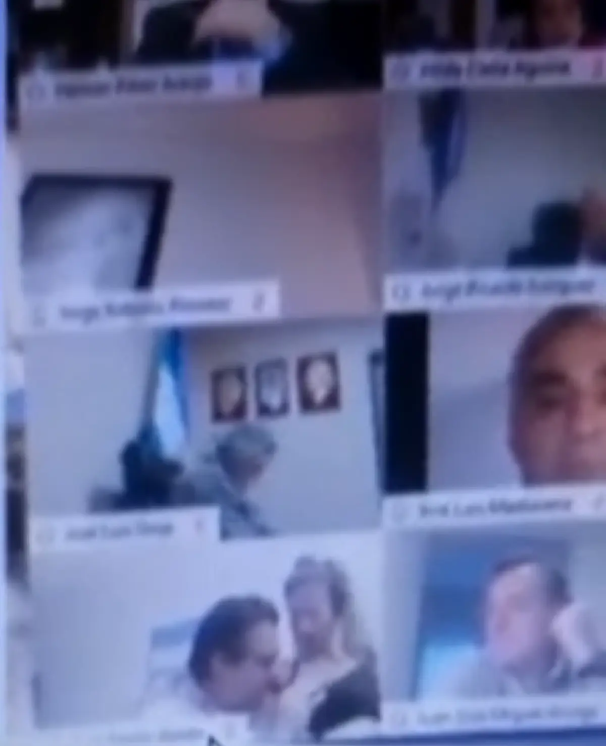 สมาชิกสภาอาร์เจนคลอเคลียกิ๊กกลางประชุมสภาออนไลน์ 