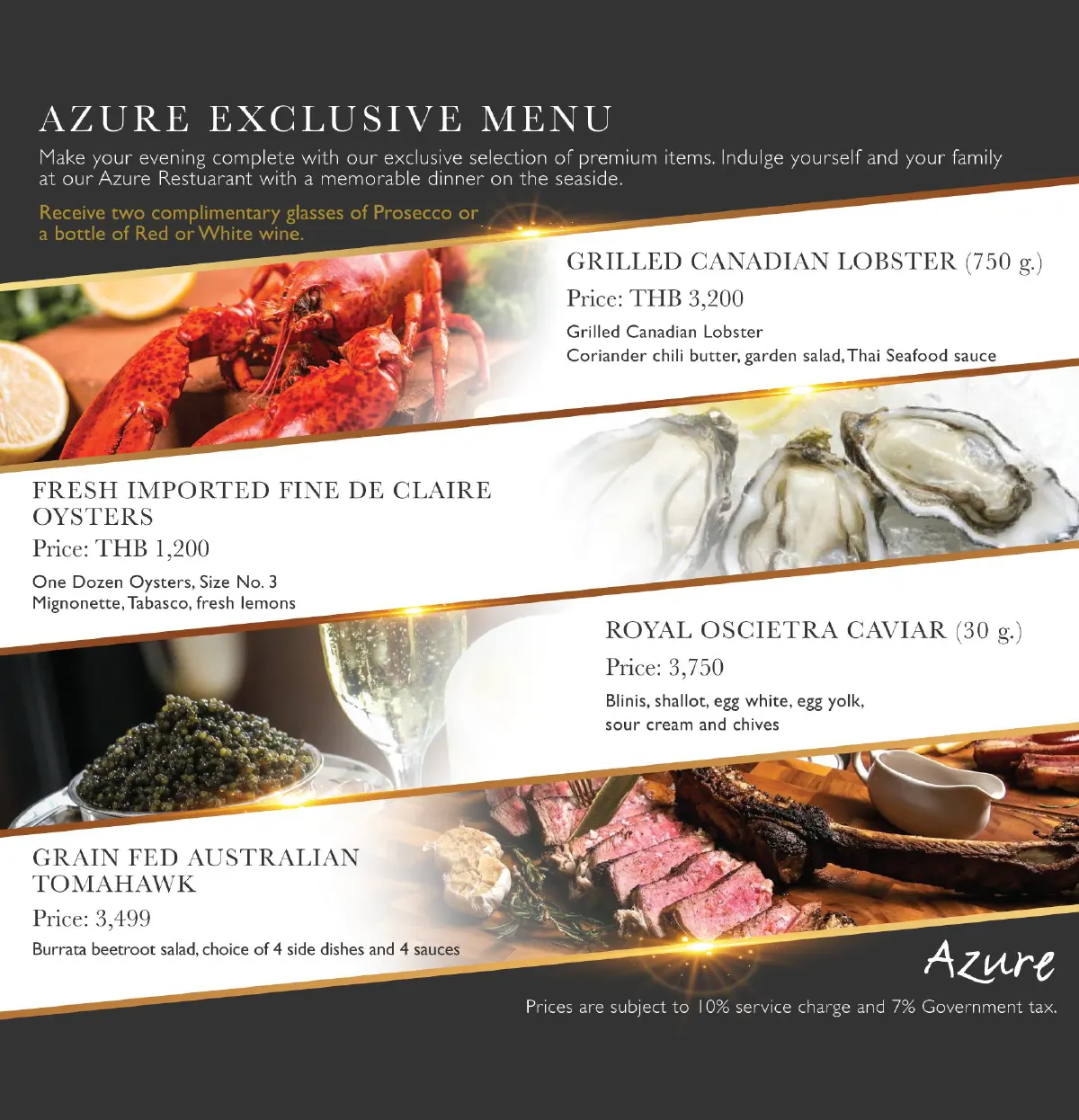 Azure วิวดี ซีฟู้ดเลิศ อร่อยเลือกได้ในสไตล์ You Grab, We Cook