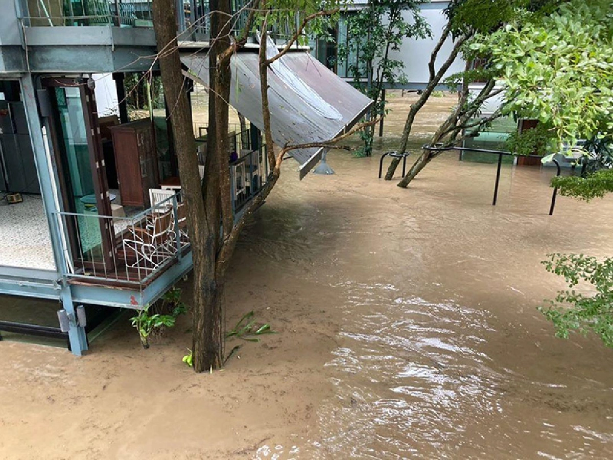 อ่วมกว่าทุกปี! เสนาลิง โพสต์ภาพรีสอร์ตถูกน้ำท่วมหนัก วอนสิ่งศักดิ์สิทธิ์ช่วย
