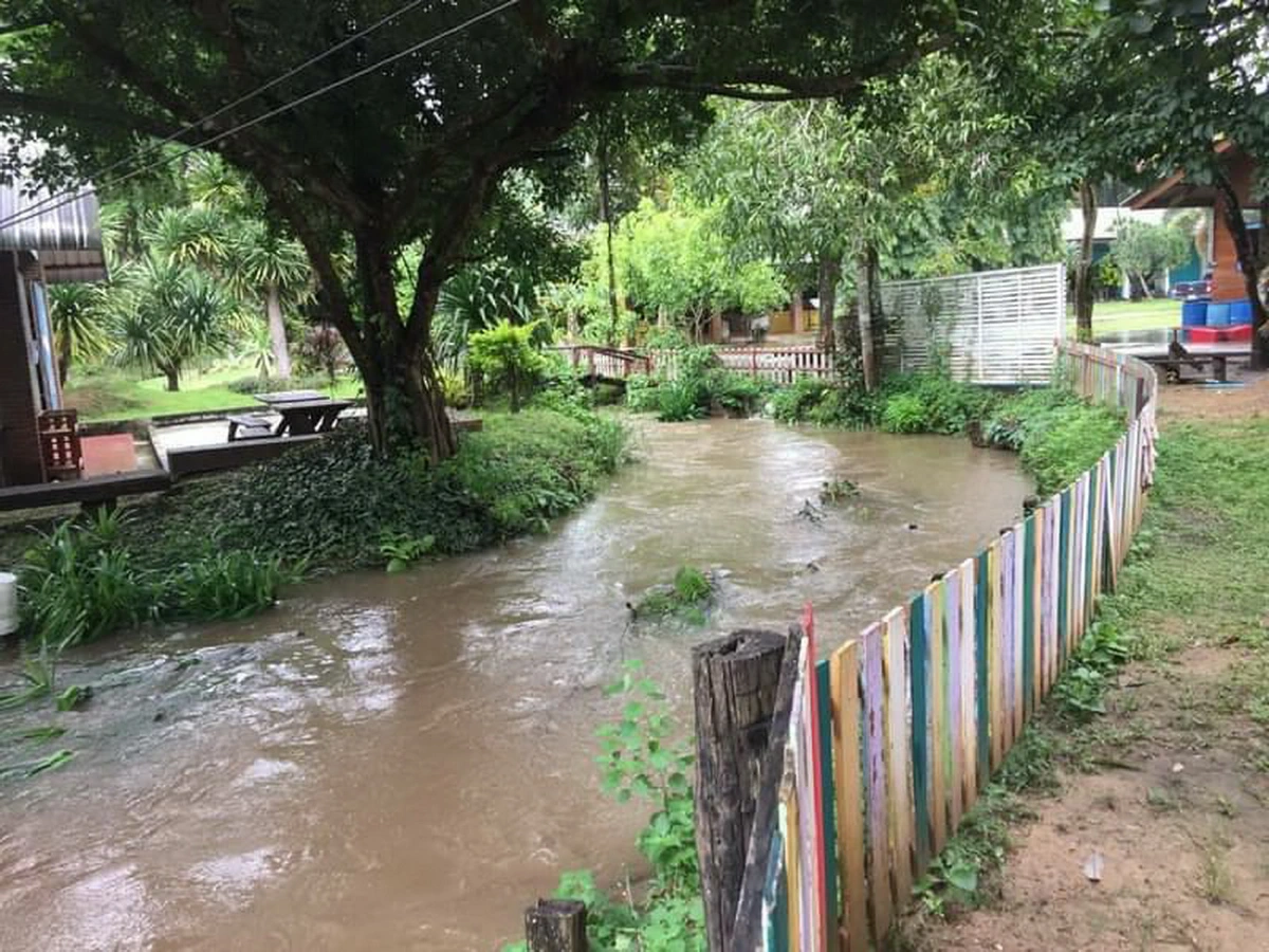 โรงเรียนในอ.ศรีสวัสดิ์ปิดหนีน้ำท่วมหวั่นนร.ไม่ปลอดภัย