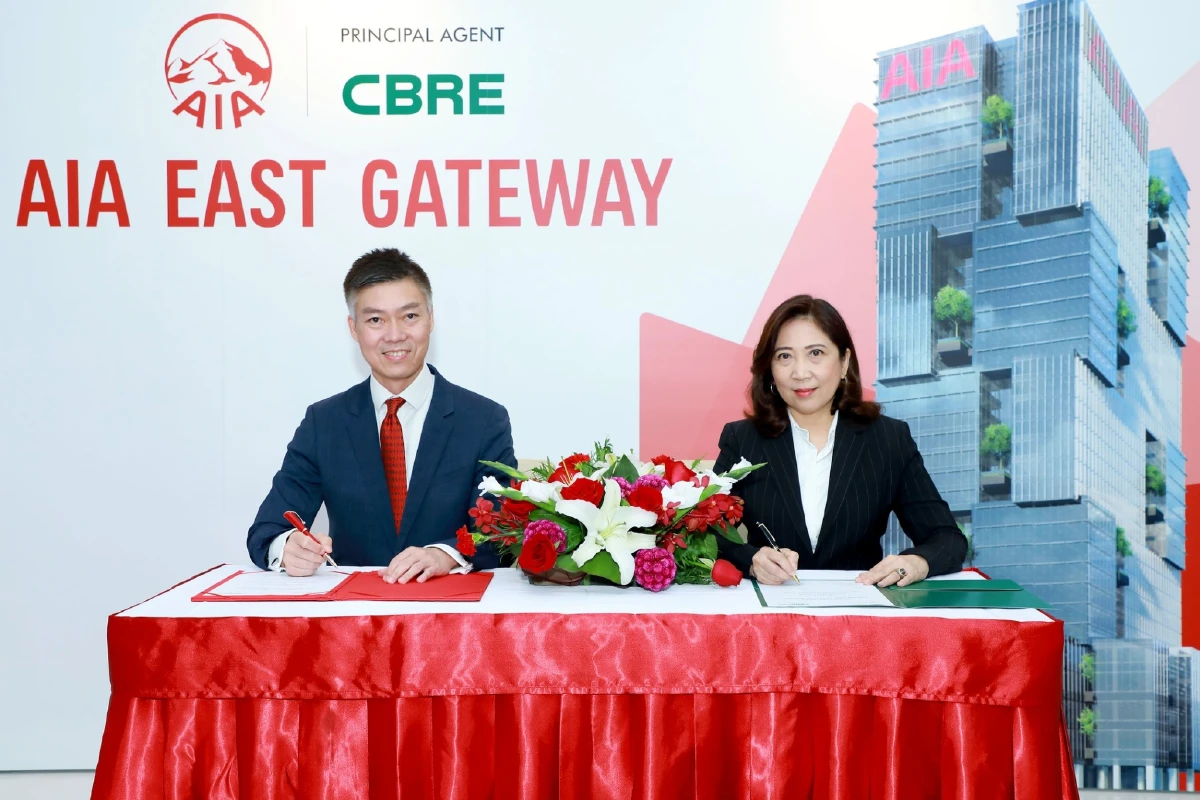 “AIA” และ “CBRE” ประกาศลงนามความร่วมมือบริหารโครงการ “เอไอเอ อีสต์ เกตเวย์” อาคารสำนักงานและพื้นที่ค้าปลีกให้เช่าระดับพรีเมียมล่าสุด บนทำเลทองย่านบางนา