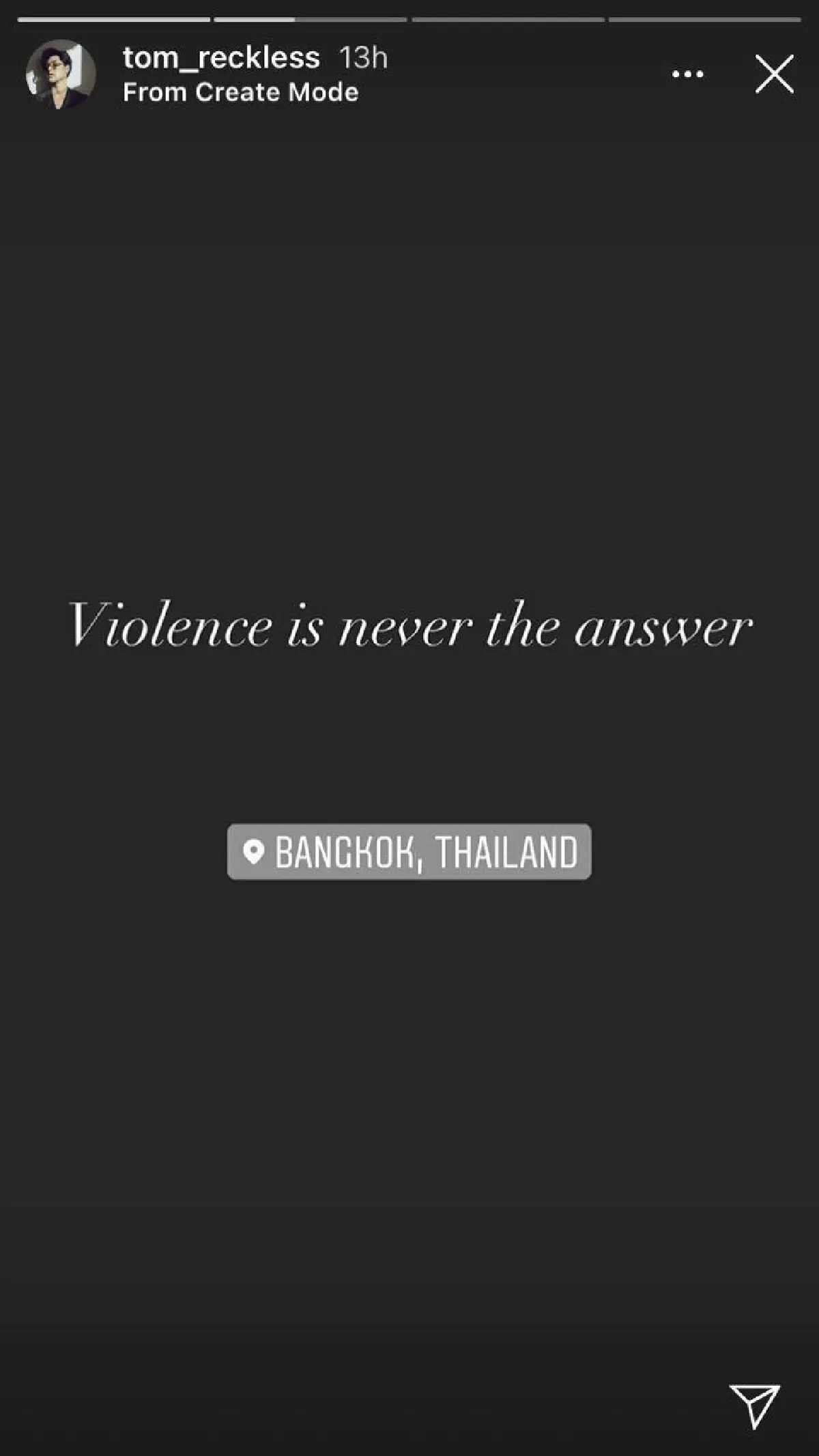 เหล่าดาราคนดัง ประณามเจ้าหน้าที่ตร. ลั่นไม่สนับสนุนความรุนแรงทุกรูปแบบ