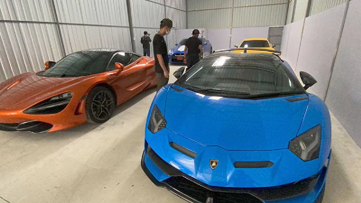 ยึดรถหรูเก็บโกดังย่านบางใหญ่พันเครือข่ายพนันออนไลน์หมื่นล้าน