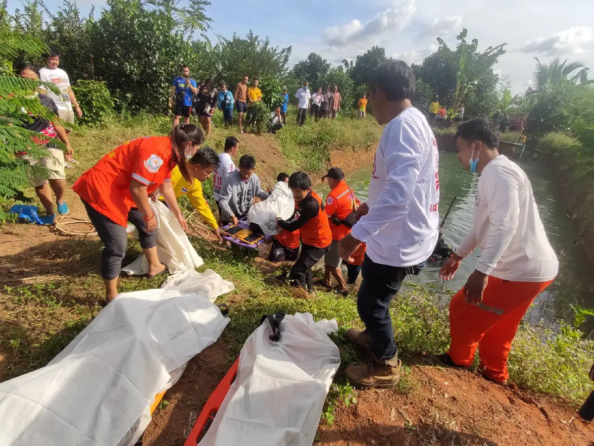 สลด!พ่อลูกไปตกปลาจมน้ำดับพร้อมกัน3รายสุดสลด