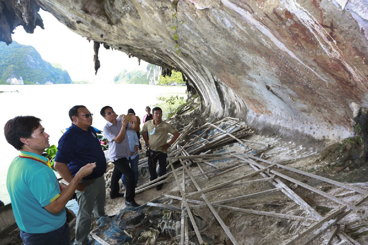พบภาพเขียนสียุคก่อนประวัติศาสตร์บริเวณอ่าวพังงาอายุ5,000ปี พบภาพเขียนสียุคก่อนประวัติศาสตร์บริเวณอ่าวพังงาอายุ5,000ปี
