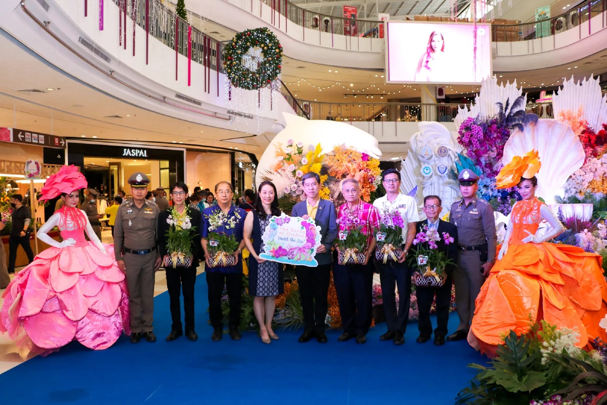 ชมประติมากรรมดอกกล้วยไม้นับแสนดอกในคอนเซ็ปต์ 'ความงามอันลึกลับใต้ท้องทะเลลึก'