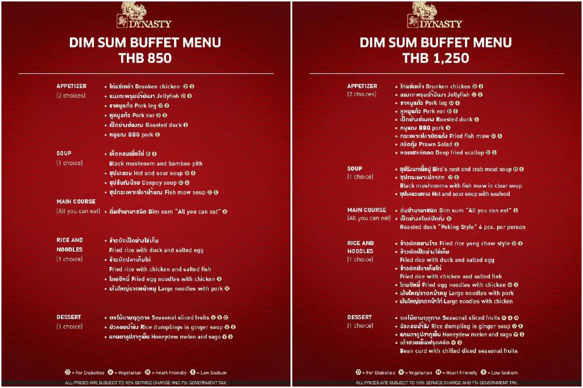 อร่อยคุ้มเต็มอิ่มกับติ่มซำบุฟเฟ่ต์ที่ห้องอาหารจีนไดนาสตี้