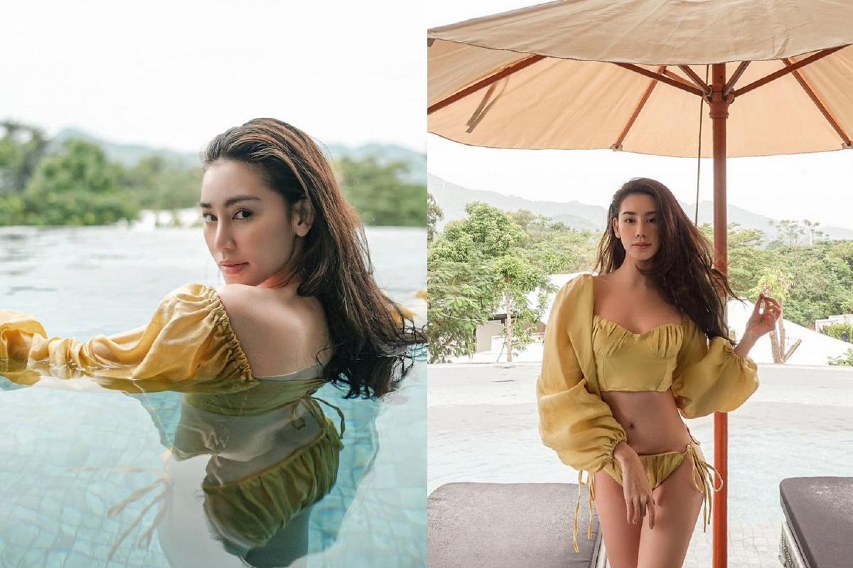 ดาว พิมพ์ทอง สลัดผ้าสวมชุดว่ายน้ำสุดเก๋ รับลมหนาวที่เขาใหญ่ ดาว พิมพ์ทอง สลัดผ้าสวมชุดว่ายน้ำสุดเก๋ รับลมหนาวที่เขาใหญ่
