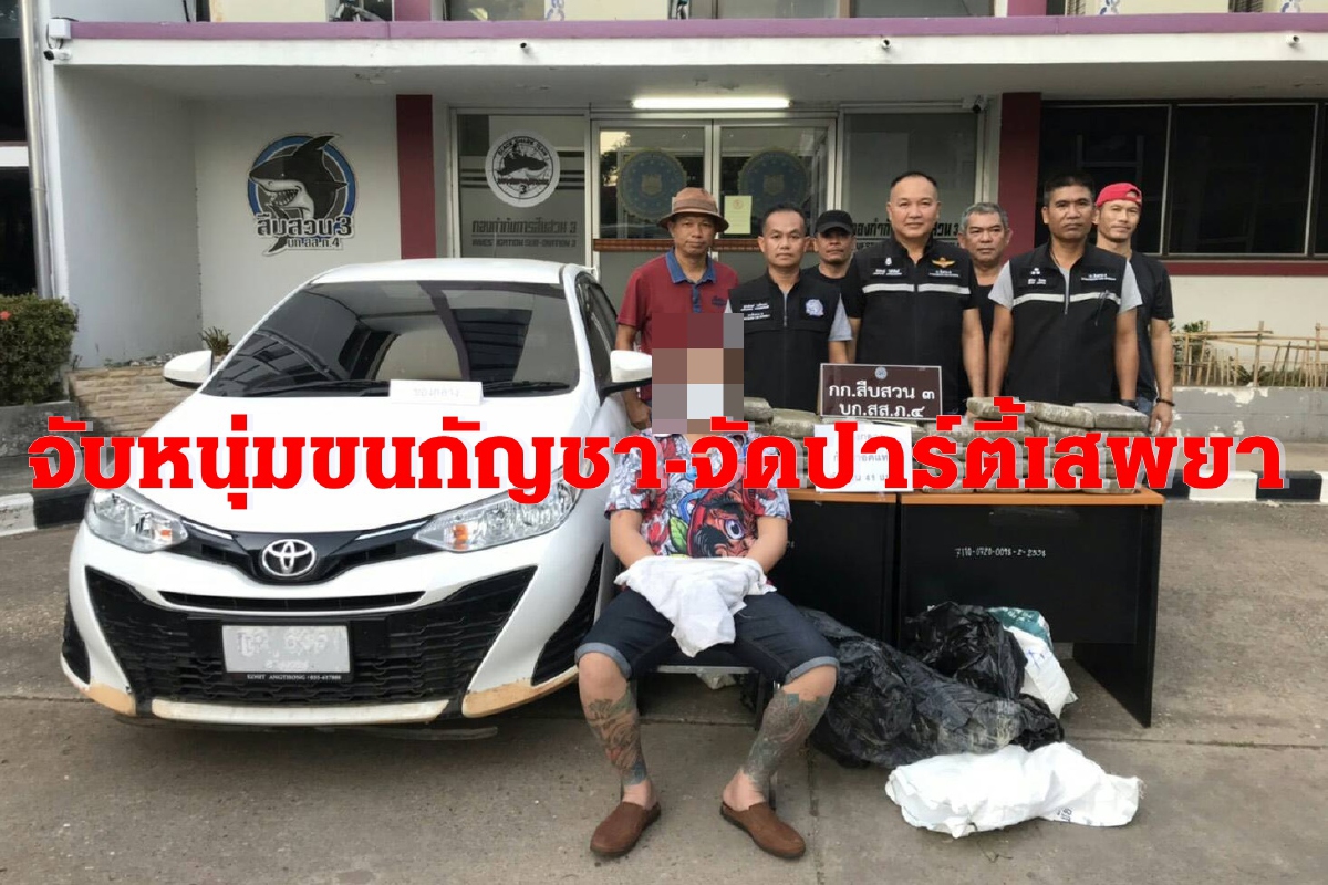 ตำรวจรวบหนุ่มนครปฐมขนกัญชาขายเมืองขอนแก่นแถมจัดปาร์ตี้มั่วเสพยา ตำรวจรวบหนุ่มนครปฐมขนกัญชาขายเมืองขอนแก่นแถมจัดปาร์ตี้มั่วเสพยา