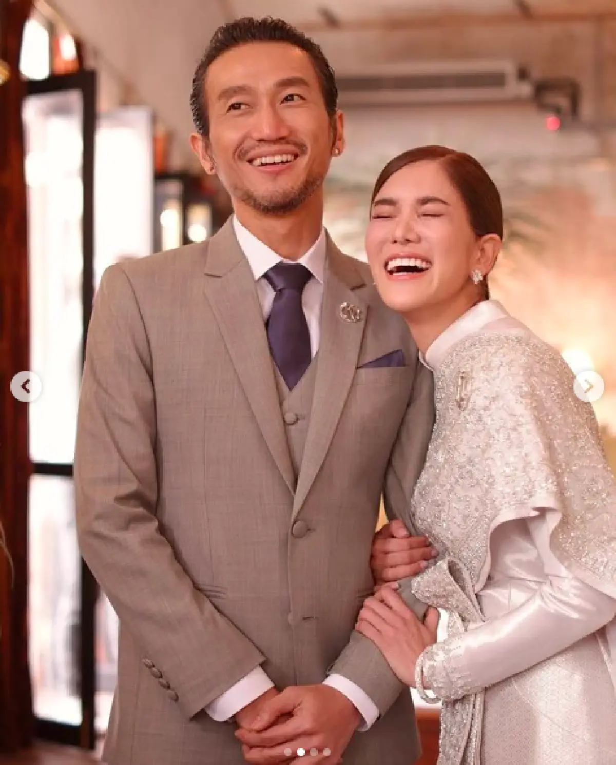 “ก้อย-ตูน” เข้ารับประทานน้ำพระพุทธมนต์จาก “สมเด็จพระสังฆราชฯ” ก่อนเริ่มต้นชีวิตคู่