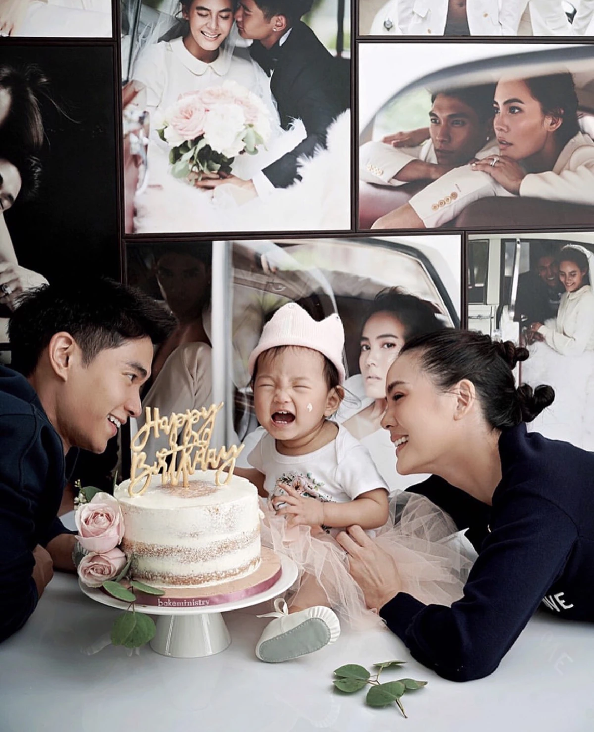 ภาพน่ารัก! เจนี่-มิกกี้ ฉลองวันเกิด น้องโนล่า เผลอแปปเดียว1ขวบแล้ว