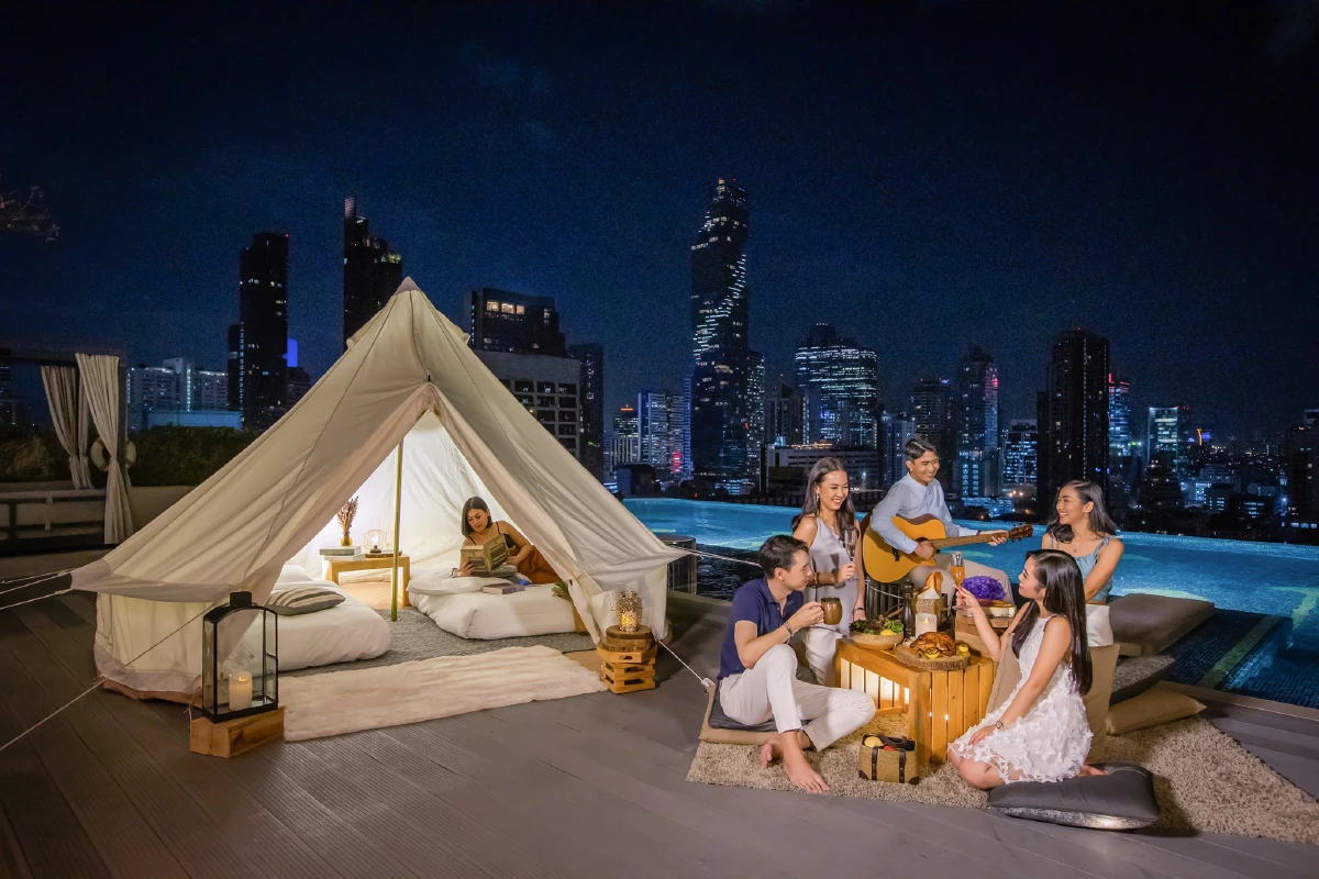 “แกลมปิ้ง” ใต้แสงดาวที่แรกและที่เดียวในกรุงเทพ!