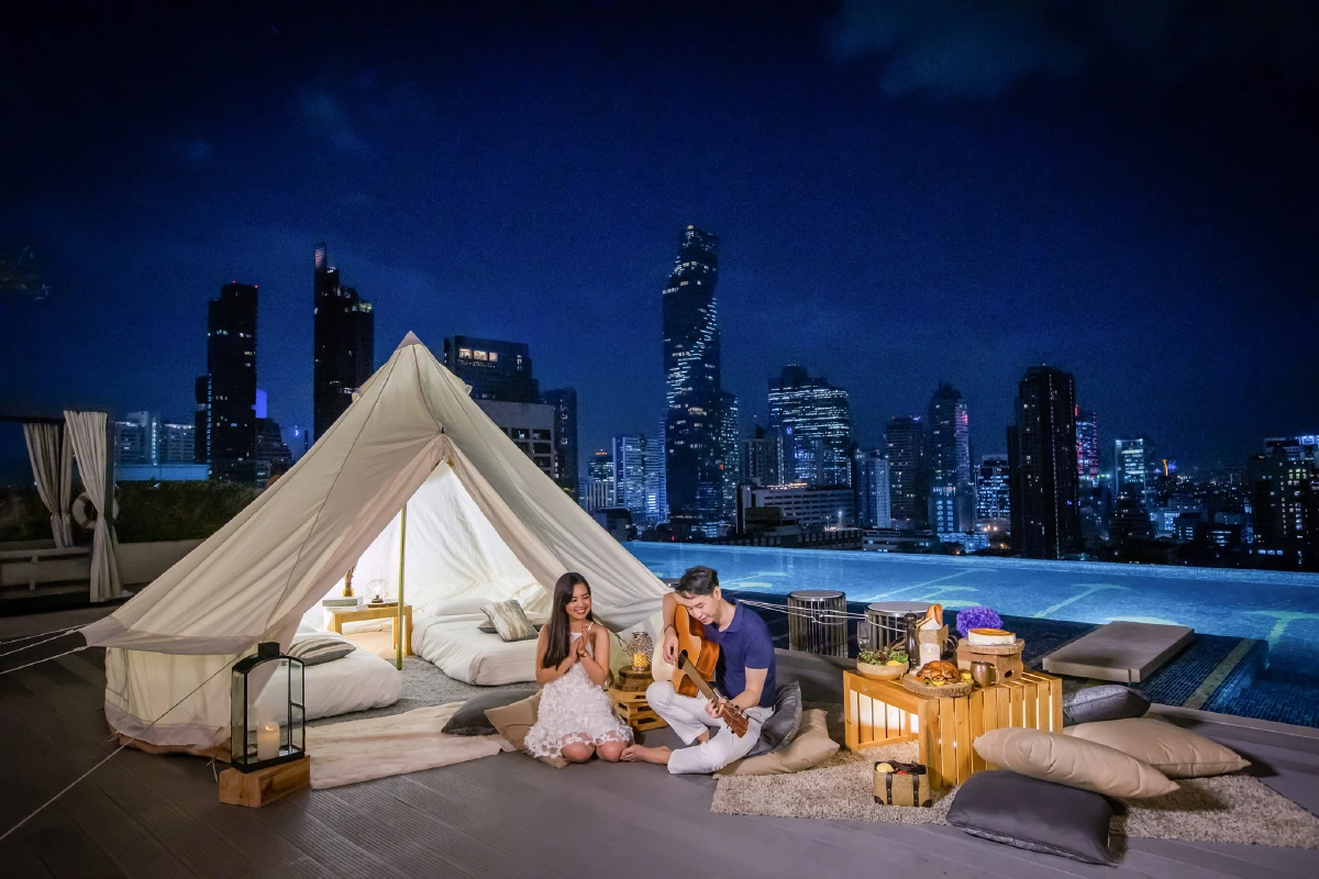 “แกลมปิ้ง” ใต้แสงดาวที่แรกและที่เดียวในกรุงเทพ!