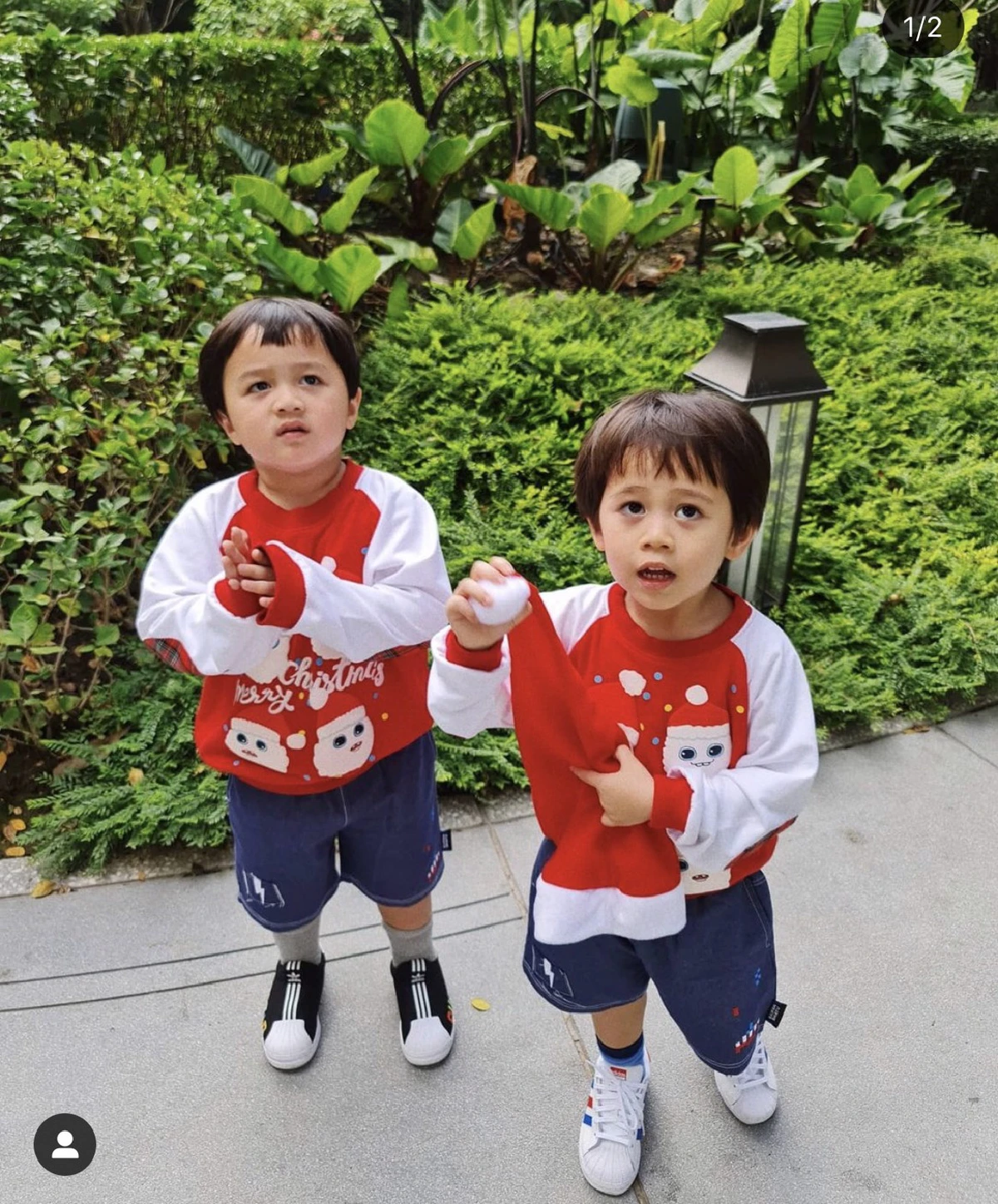 สายฟ้า-พายุ กับชุดน่ารักหลากสไตล์ ต้อนรับเทศกาลคริสมาสต์