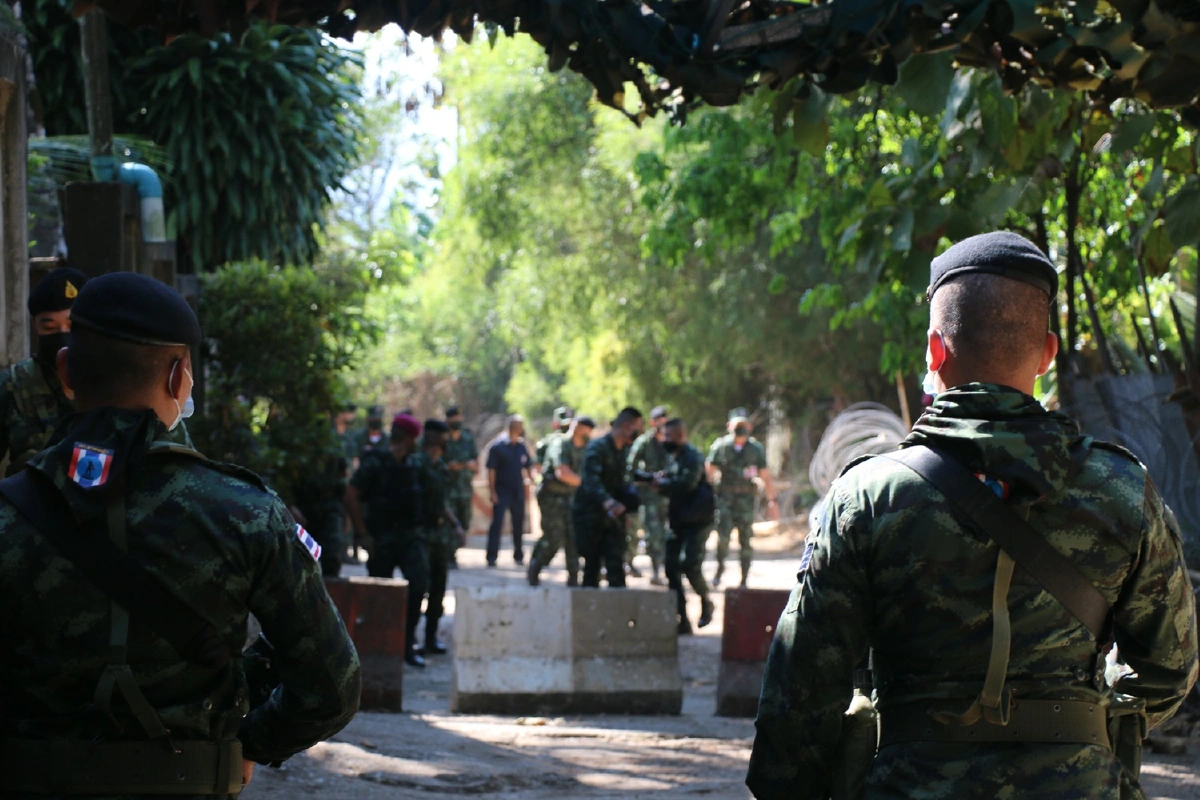 แม่ทัพภาค1สั่งคุมเข้มชายแดนกาญจนบุรีสกัดโควิด-19