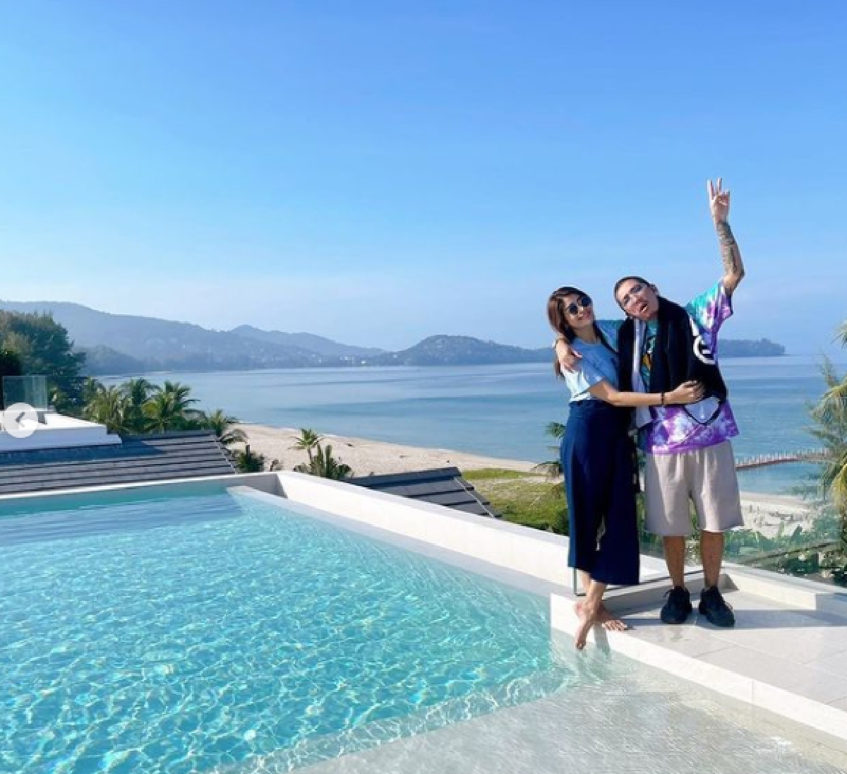 แจ๊ส-แจง สวีทริมชายหาด..ช่วงนี้รักหวานจนภรรยาบอกขนลุก