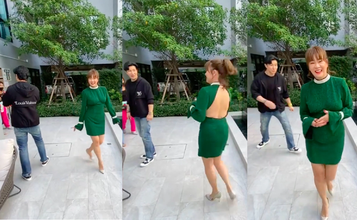  "โอ๋ ภัคจีรา" ใส่ชุดเดรสสั้นโชว์หลังขาวเนียน ทำเอา "หนุ่ม กรรชัย" ถึงกับหมั่นเขี้ยวหนัก 