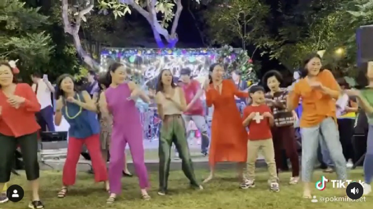 สุทธิเกียรติ-อาภัสรา นำทีมจิราธิวัฒน์ เต้นฉลองเพลง ก้มต่ำ 18 ล้านวิว (คลิป)