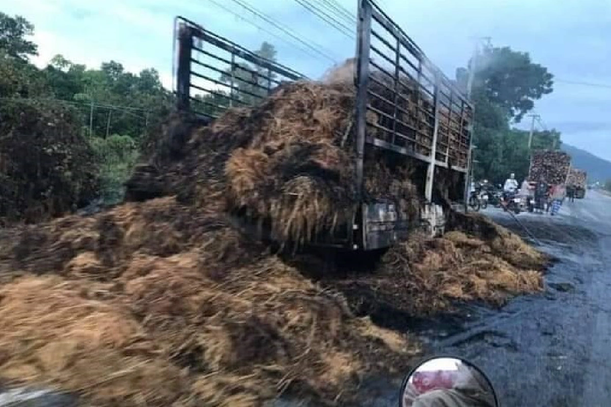 คนร้ายป่วนสายบุรี5จุด ลอบเผาสิบล้อ-วางเพลิงอบต.-ขโมยกล้องวงจรปิด