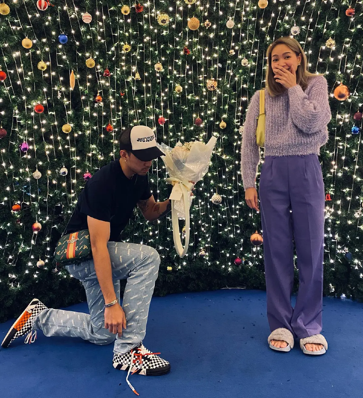 ธามไท คุกเข่าต่อหน้า โฟร์ ศกลรัตน์ โชว์ซีนหวาน..นึกว่าขอแต่งงาน