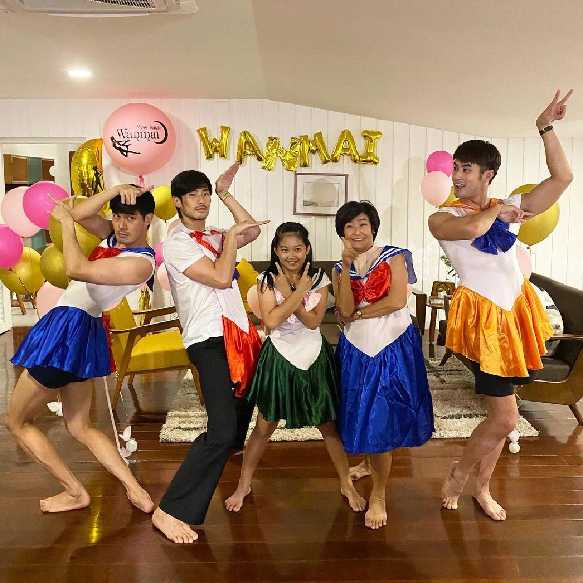 ปังทั้งบ้าน! บอย ปกรณ์ นำทีมแปลงโฉมเป็น เซเลอร์มูน ในปาร์ตี้วันเกิด น้องวันใหม่ 