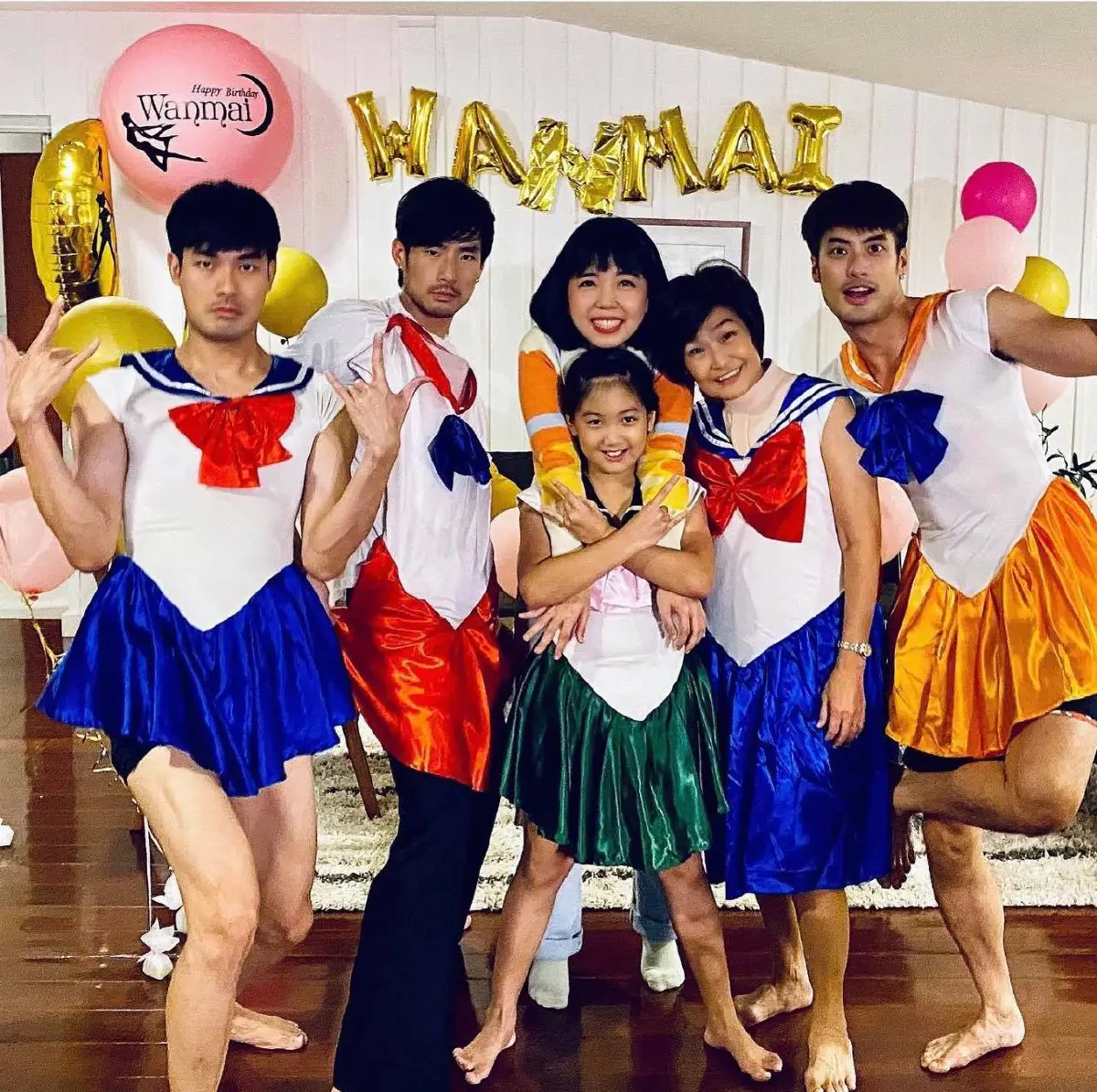 ปังทั้งบ้าน! บอย ปกรณ์ นำทีมแปลงโฉมเป็น เซเลอร์มูน ในปาร์ตี้วันเกิด น้องวันใหม่ 