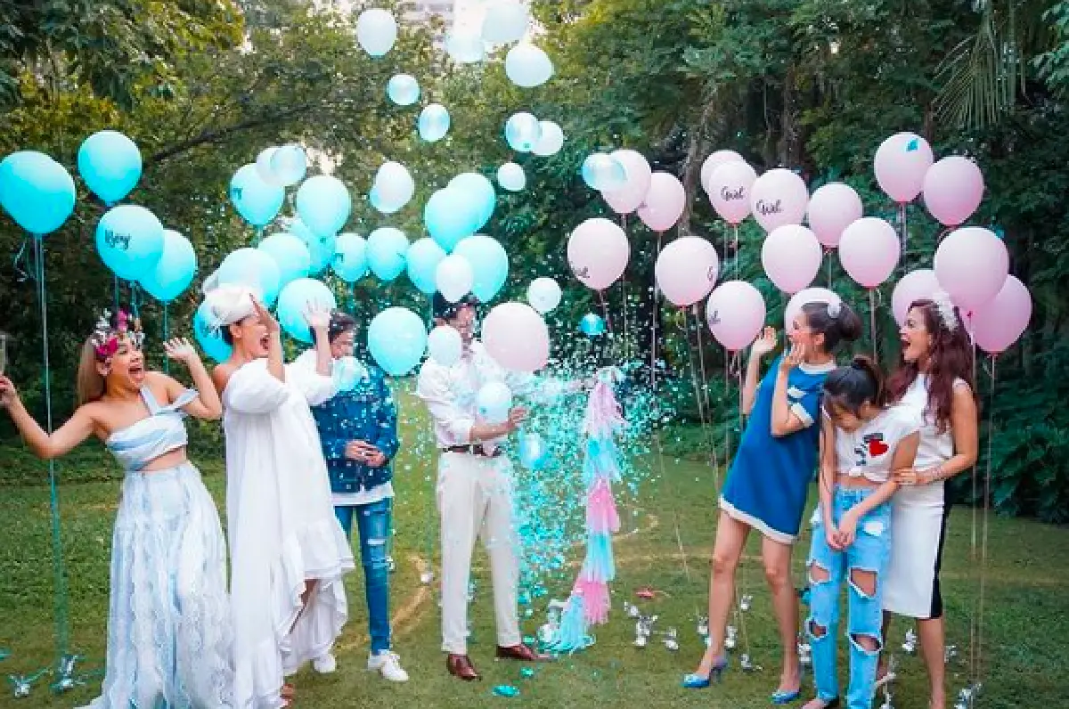 “ศรีริต้า-กรณ์” จัดปาร์ตี้เฉลยเพศลูกคนแรก ทายาทหมื่นล้าน! 