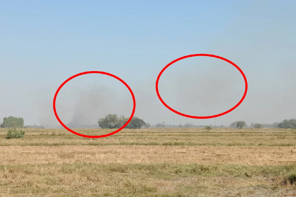 ชาวนาดื้อ!ลอบเผาตอซังข้าวกระทบระบบหายใจชาวบ้าน