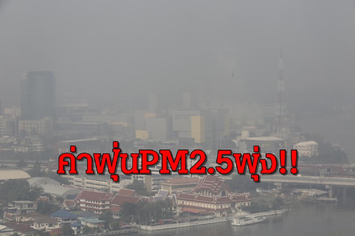 กทม.-ปริมณฑลอ่วม! ค่าฝุ่นPM2.5 เกินค่ามาตรฐานทุกพื้นที่ กทม.-ปริมณฑลอ่วม! ค่าฝุ่นPM2.5 เกินค่ามาตรฐานทุกพื้นที่