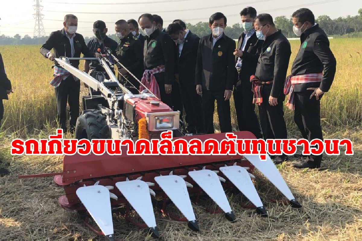 "เฉลิมชัย"นำทีมทดสอบนวัตกรรมเกี่ยวข้าวขนาดเล็กลดต้นทุนชาวนา "เฉลิมชัย"นำทีมทดสอบนวัตกรรมเกี่ยวข้าวขนาดเล็กลดต้นทุนชาวนา