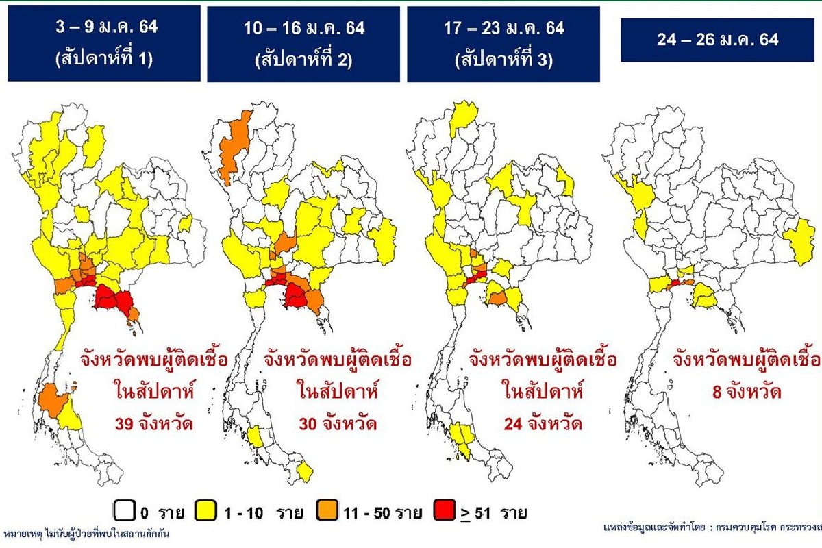 สธ.ชี้ 60 จังหวัดคุมโควิดได้ดี อาจพิจารณาผ่อนปรนมาตรการได้ สธ.ชี้ 60 จังหวัดคุมโควิดได้ดี อาจพิจารณาผ่อนปรนมาตรการได้
