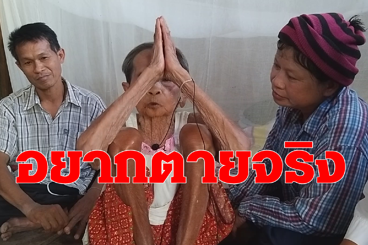 อยากตายจริงไม่อยากอยู่แล้ว!แม่เฒ่าวัย99ปีบนผีบ้านขอให้เสียชีวิตเร็วๆ อยากตายจริงไม่อยากอยู่แล้ว!แม่เฒ่าวัย99ปีบนผีบ้านขอให้เสียชีวิตเร็วๆ