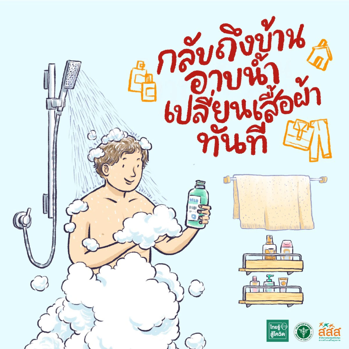 ย้ำ 15 พฤติกรรมชีวิตวิถีใหม่ไกลโควิด-19