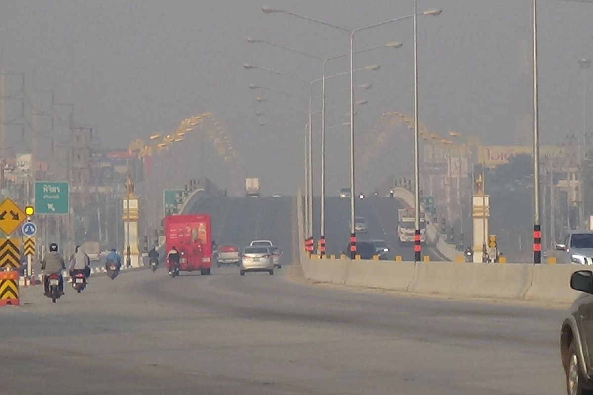 พิษณุโลกวิกฤตค่าฝุ่นPM2.5มากสุดในภาคเหนือ