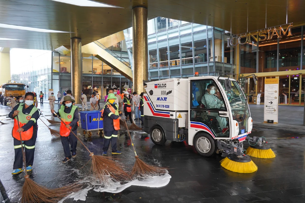 ไอคอนสยาม ยกระดับมาตรการป้องกันโควิด-19 ขีดสุด จัด “MEGA BIG CLEANING DAY”