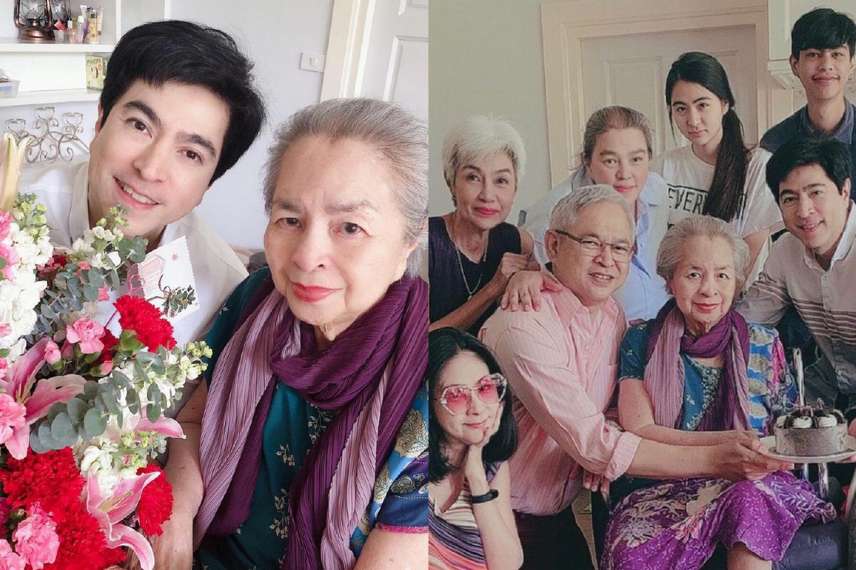 แซม ยุรนันท์ ฉลองวันเกิด 93 ปี คุณแม่เรณู ยังเป๊ะสมกับเป็นอดีตนางงาม แซม ยุรนันท์ ฉลองวันเกิด 93 ปี คุณแม่เรณู ยังเป๊ะสมกับเป็นอดีตนางงาม