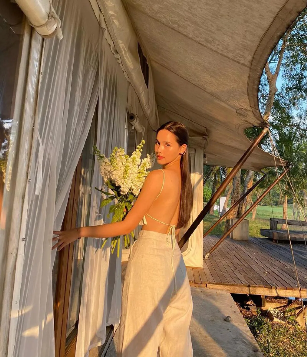 ญาญ่า อุรัสยา พาคุณแม่ล่องเรือเจ้าพระยา ชมพระอาทิตย์ตกดิน 