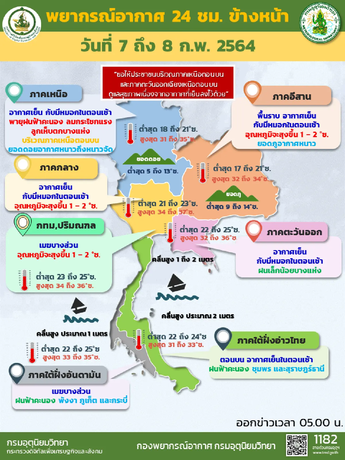 เตือนภาคเหนือมีพายุฝนฟ้าคะนอง ลูกเห็บตกบางพื้นที่