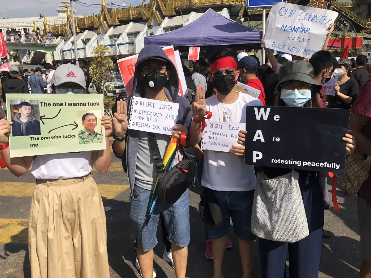 ส่องม็อบเมียนมา เหมือน-ต่างไทยยังไงมาดูกัน