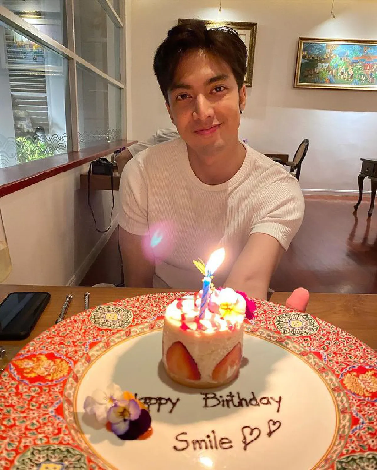 ส่องภาพหวาน กั้ง เดอะสตาร์ ควงแขน สไมล์ ล่องเรือฉลองวันเกิดสุดโรแมนติก