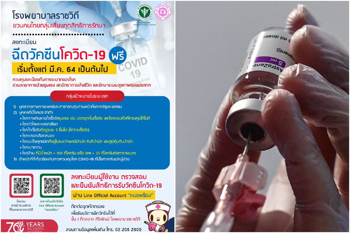 สธ.พร้อมฉีดวัคซีนโควิดกลุ่มเป้าหมายแรกตั้งแต่มี.ค.นี้เป็นต้นไป สธ.พร้อมฉีดวัคซีนโควิดกลุ่มเป้าหมายแรกตั้งแต่มี.ค.นี้เป็นต้นไป