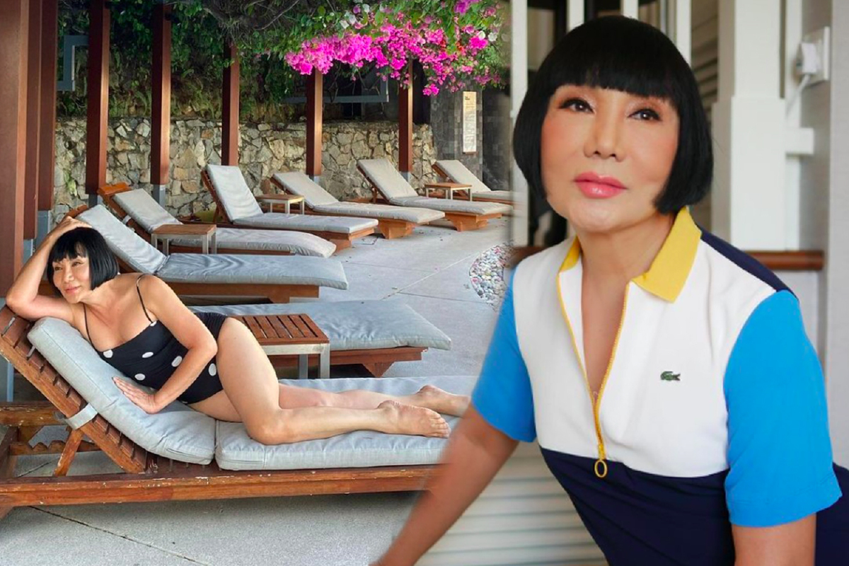 "ม้า อรนภา" อวดความแซ่บในวัย 66 นุ่งชุดว่ายน้ำนอนอาบแดด อวดหุ่นปังริมสระ "ม้า อรนภา" อวดความแซ่บในวัย 66 นุ่งชุดว่ายน้ำนอนอาบแดด อวดหุ่นปังริมสระ