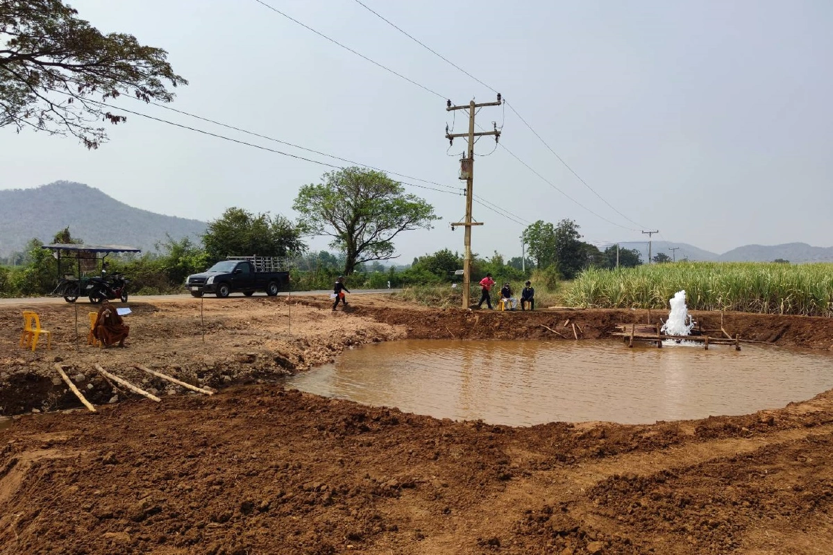 เครื่องกรองน้ำแร่โซดาห้วยกระเจาติดตั้งเสร็จแล้ว แจกดื่มฟรี24ก.พ.64